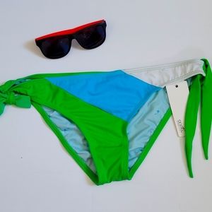 O'Neill Bikini Swimsuit Bottoms Separates Decorative Side Ties Large New 4/25